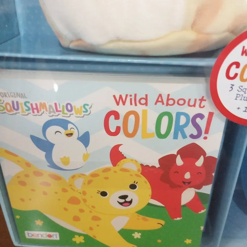 ALDI Exclusive Wild About Colors Squishmallow Book Gift Set - NEW!
